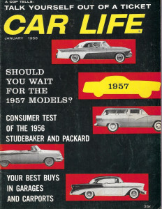 CAR LIFE 1956 JAN - LOEWY DESIGNS, STUDY, PACKARD, CLIPPER